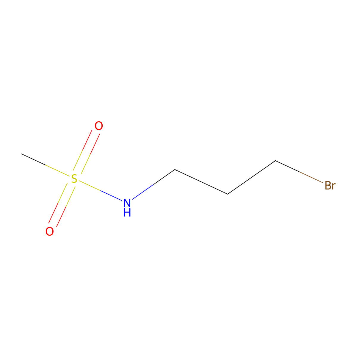 N-(3-bromopropyl)methanesulfonamide molecular structure, CAS 63132-77-4