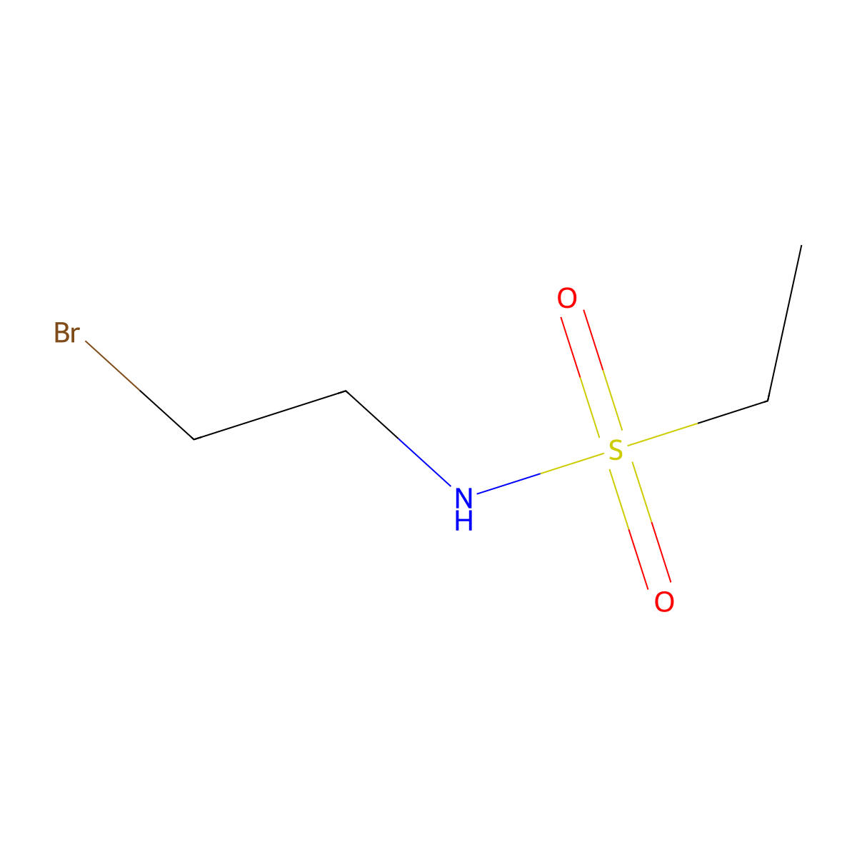 N-(2-bromoethyl)ethane-1-sulfonamide molecular structure, CAS 63132-88-7
