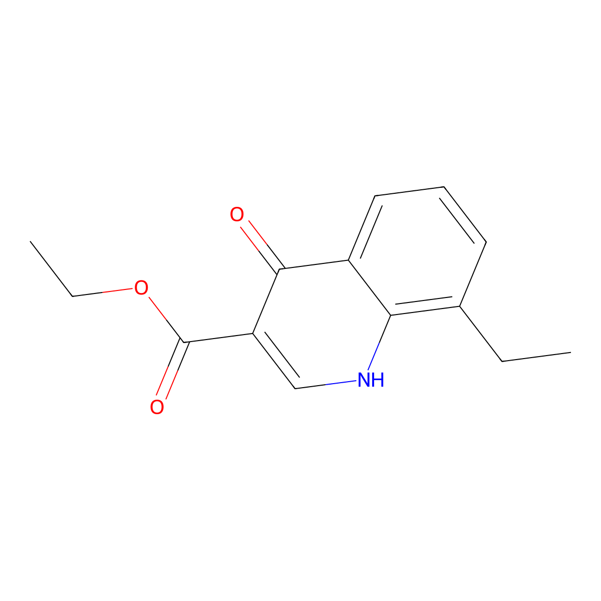 8-Ethyl-4-hydroxyquinoline-3-carboxylic acid ethyl ester molecular structure, CAS 63136-14-1