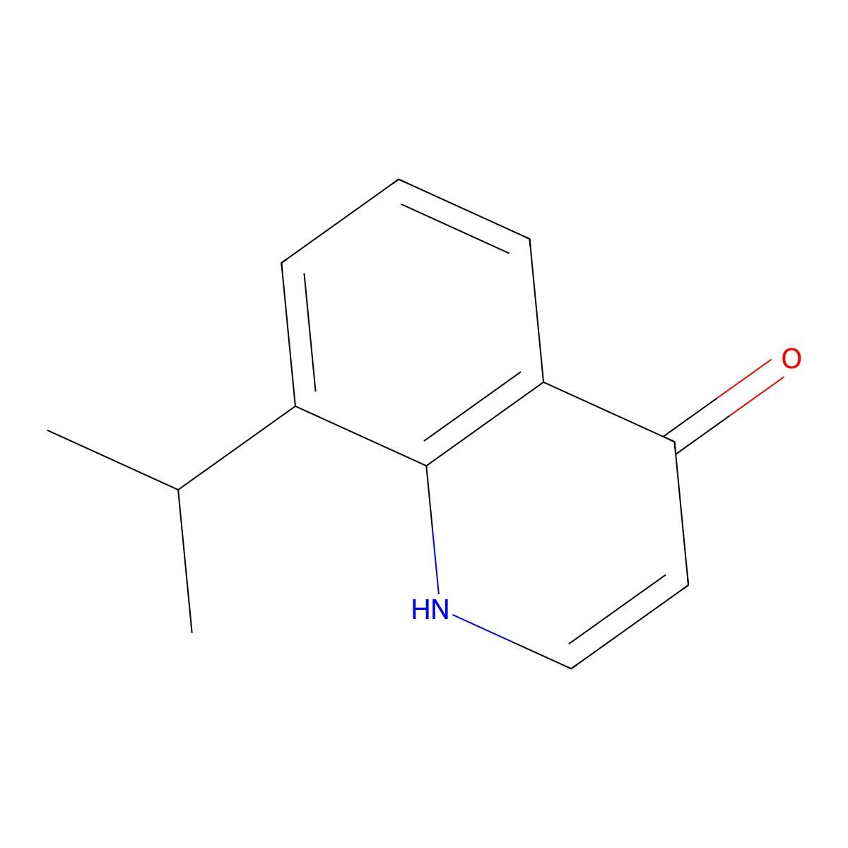 8-Isopropylquinolin-4-OL molecular structure, CAS 63136-18-5