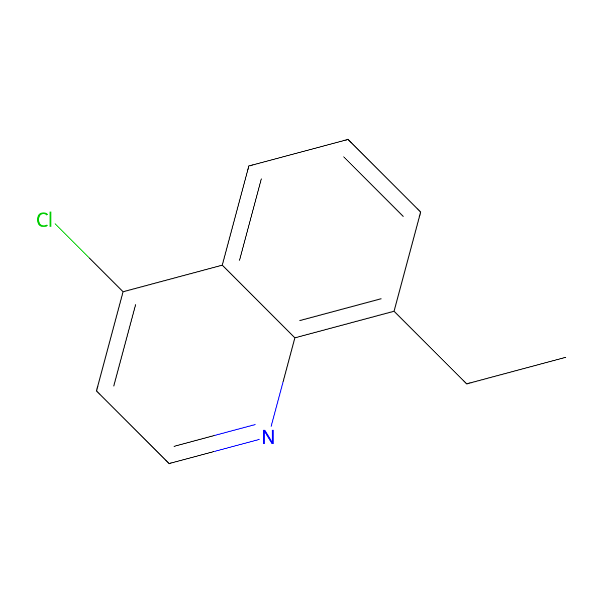 4-Chloro-8-ethylquinoline molecular structure, CAS 63136-19-6