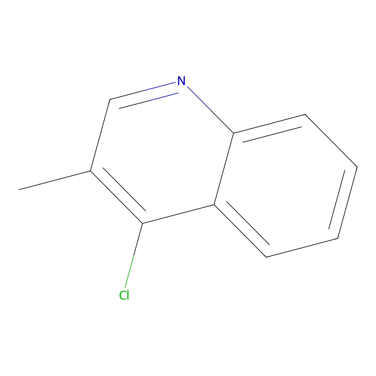 4-Chloro-3-methylquinoline molecular structure, CAS 63136-60-7