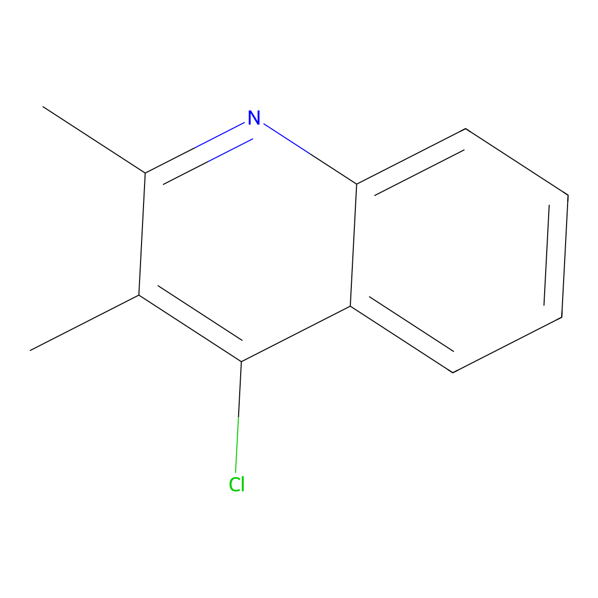 4-Chloro-2,3-dimethylquinoline molecular structure, CAS 63136-62-9