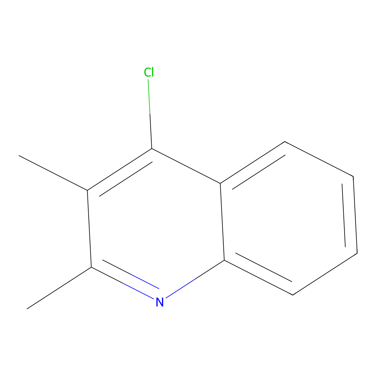 4-Chloro-2,3-dimethylquinoline molecular structure, CAS 63136-62-9