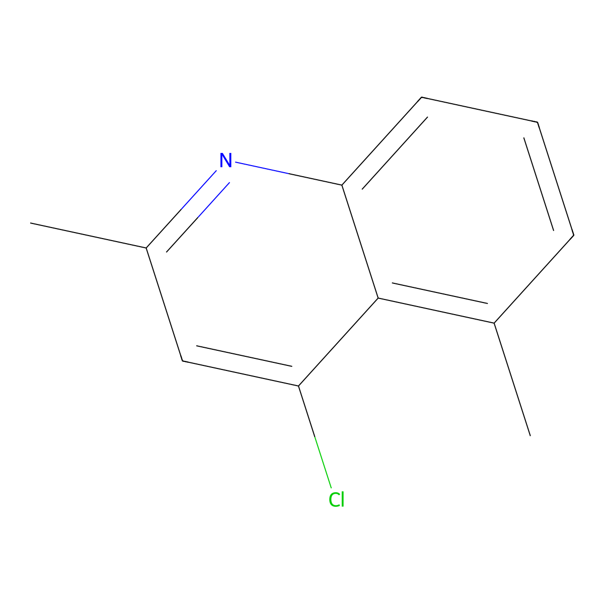 4-Chloro-2,5-dimethylquinoline molecular structure, CAS 63136-63-0