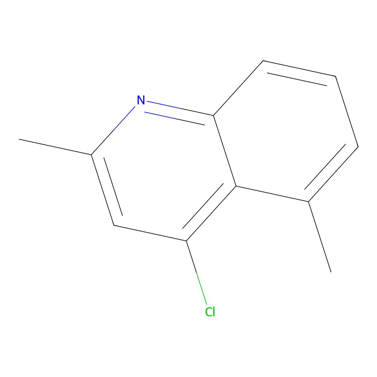 4-Chloro-2,5-dimethylquinoline molecular structure, CAS 63136-63-0