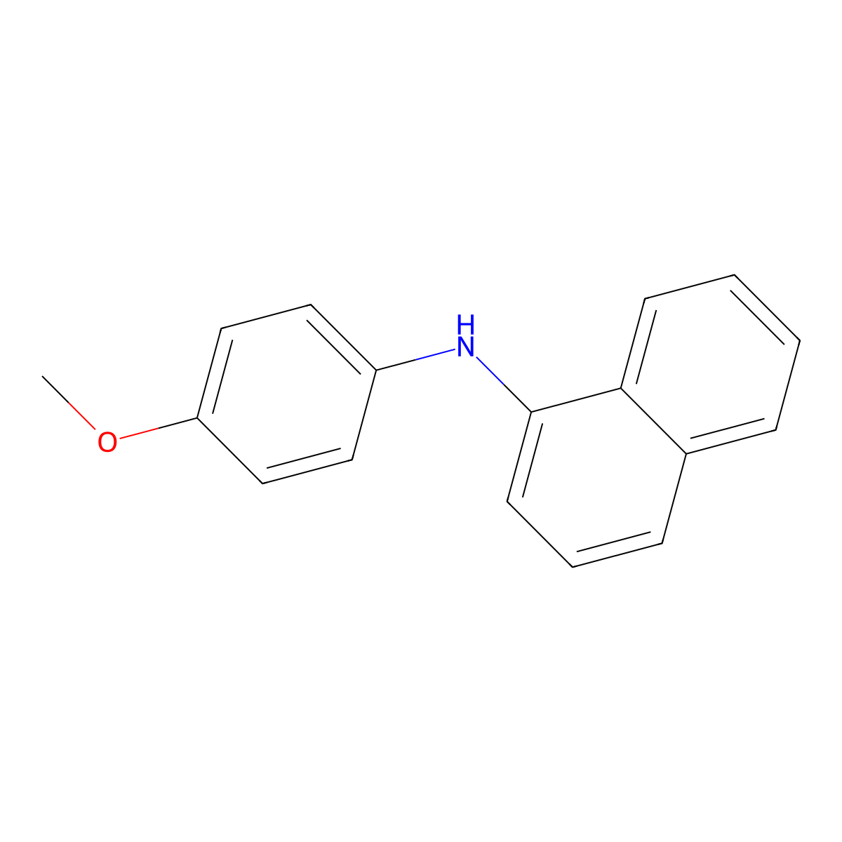 n-(4-Methoxyphenyl)naphthalen-1-amine molecular structure, CAS 6314-38-1