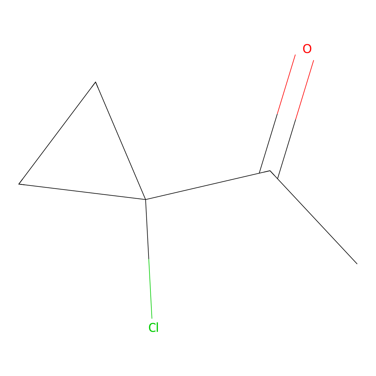 Ethanone, 1-(1-chlorocyclopropyl)- molecular structure, CAS 63141-09-3