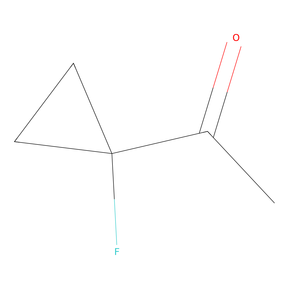 1-(1-Fluorocyclopropyl)ethan-1-one molecular structure, CAS 63141-10-6