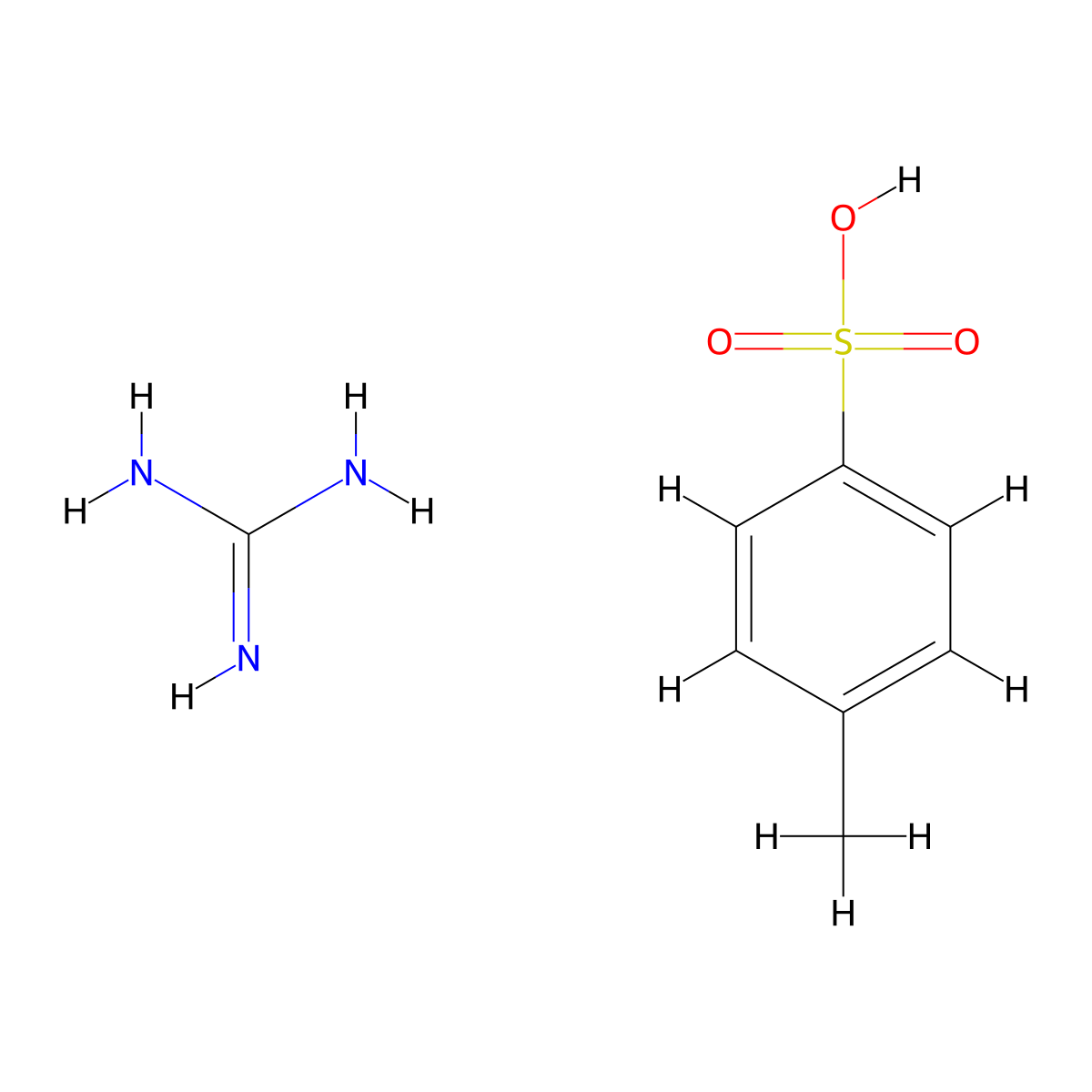 Guanidine 4-methylbenzenesulfonate molecular structure, CAS 63144-77-4