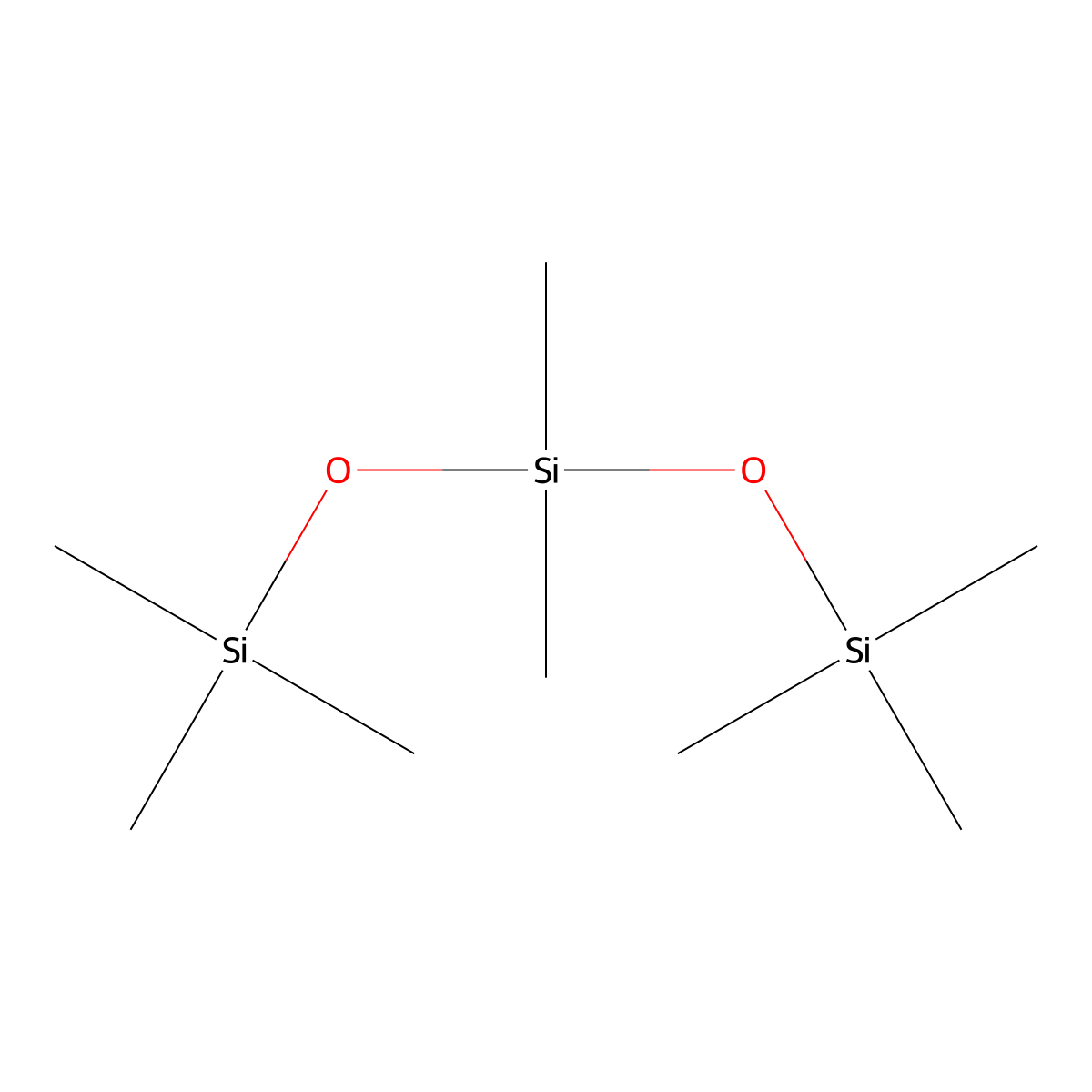 Octamethyltrisiloxane molecular structure, CAS 63148-62-9