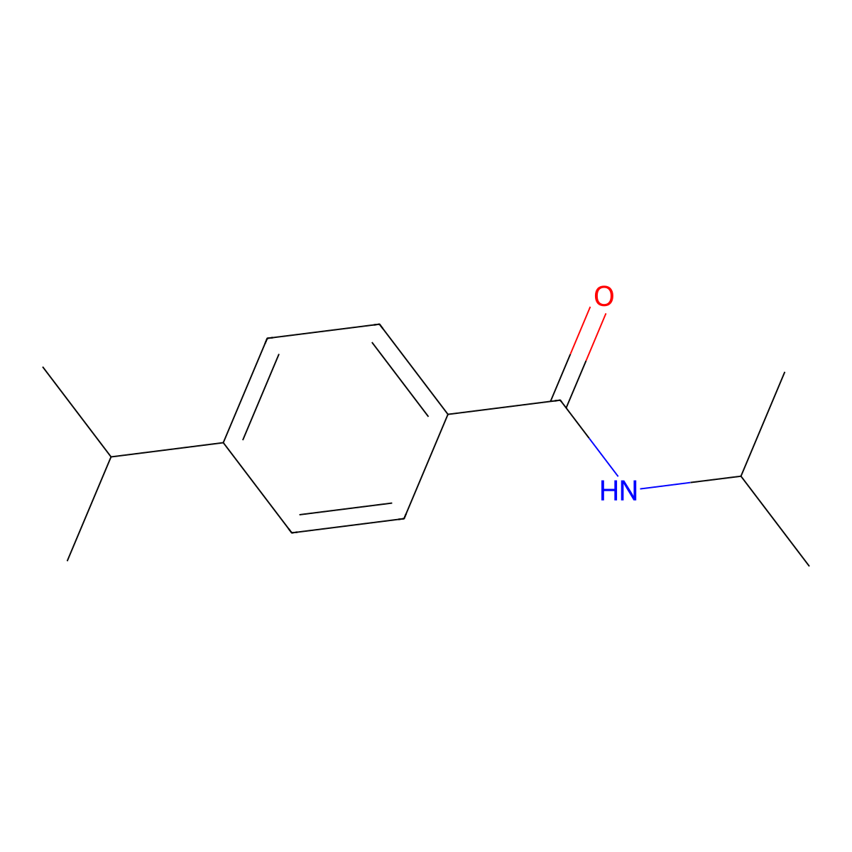 N,4-di(propan-2-yl)benzamide molecular structure, CAS 6315-01-1