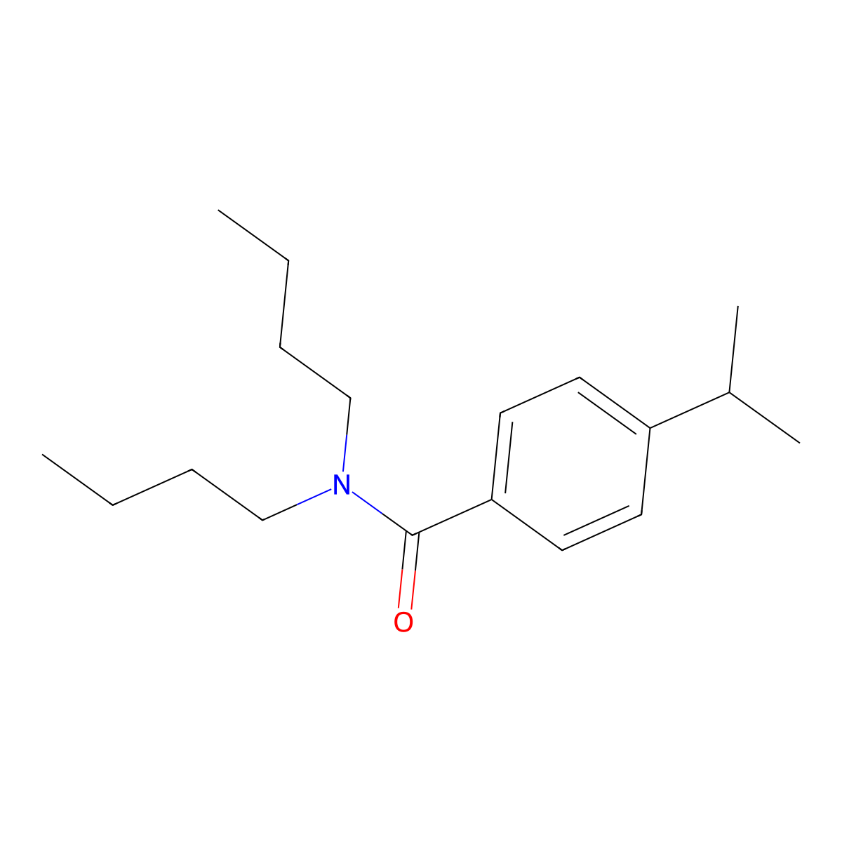 n,n-Dibutyl-4-(propan-2-yl)benzamide molecular structure, CAS 6315-13-5