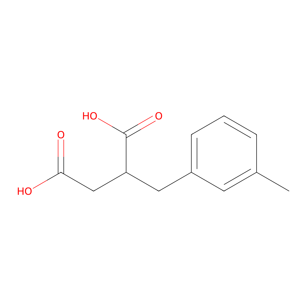 3-Methylbenzylsuccinic acid molecular structure, CAS 6315-20-4