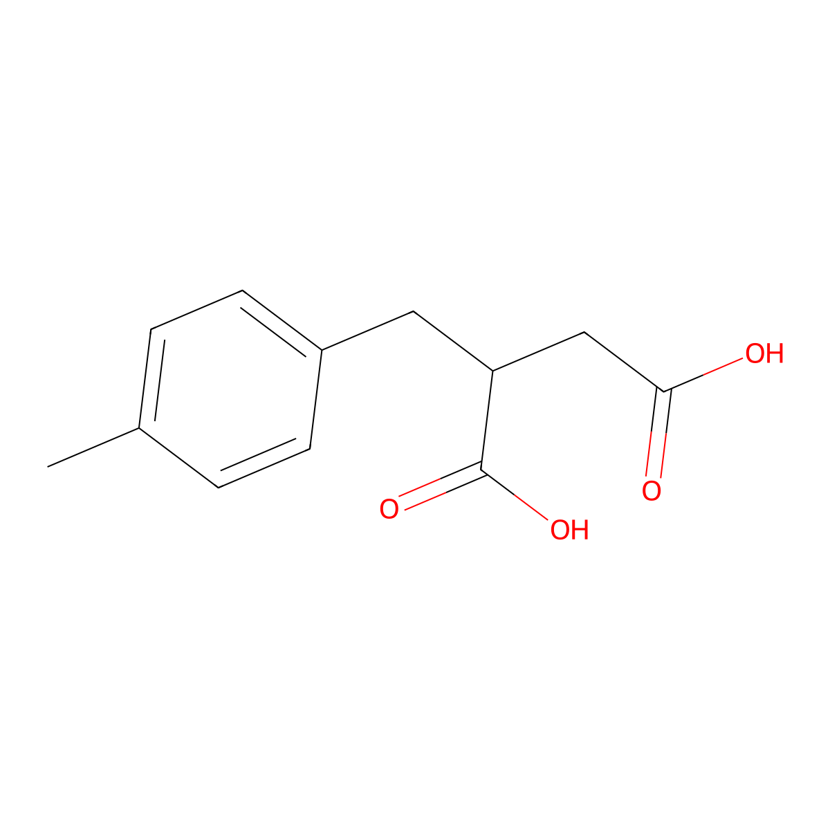 2-(4-Methylbenzyl)succinic acid molecular structure, CAS 6315-21-5