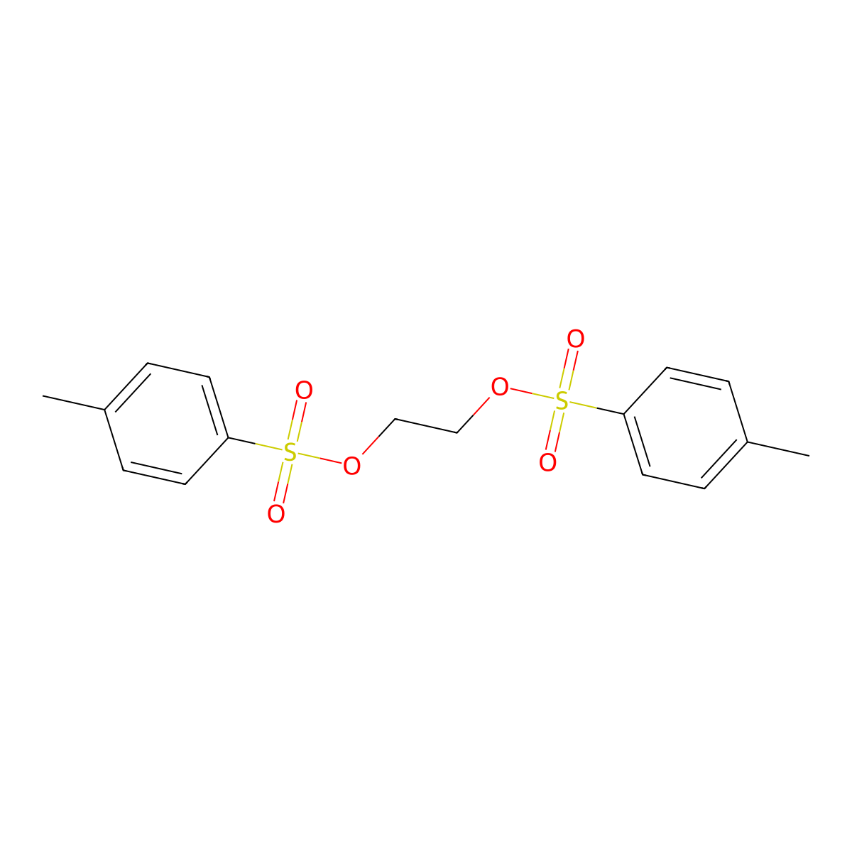 Ethylene glycol ditosylate molecular structure, CAS 6315-52-2