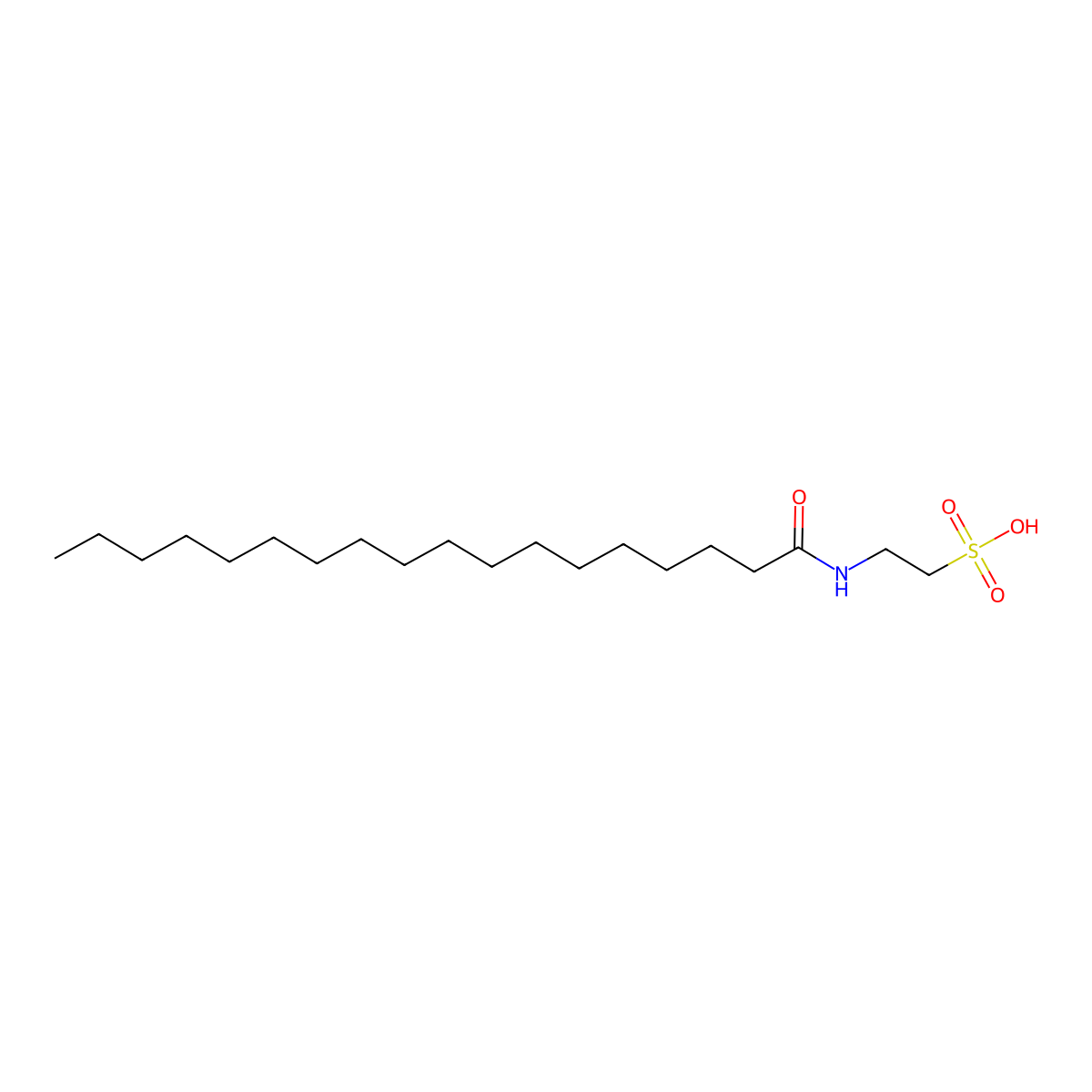 N-Stearoyl Taurine molecular structure, CAS 63155-80-6