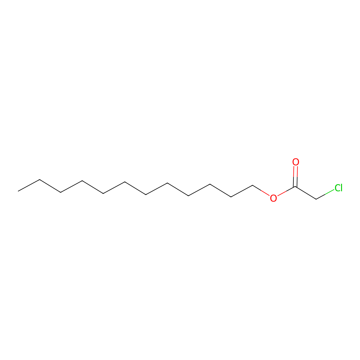 Acetic acid, 2-chloro-, dodecyl ester molecular structure, CAS 6316-04-7