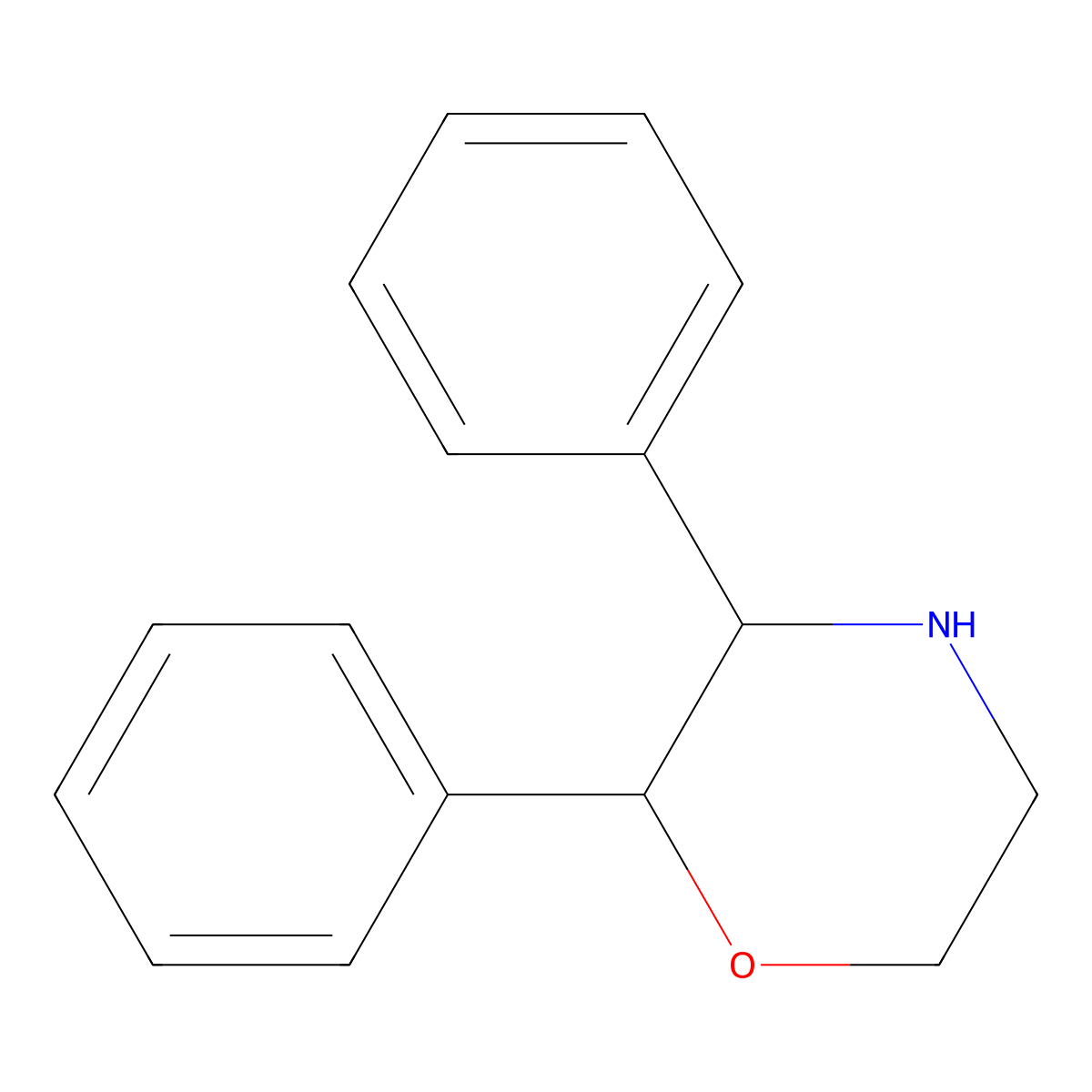 2,3-Diphenylmorpholine molecular structure, CAS 6316-95-6