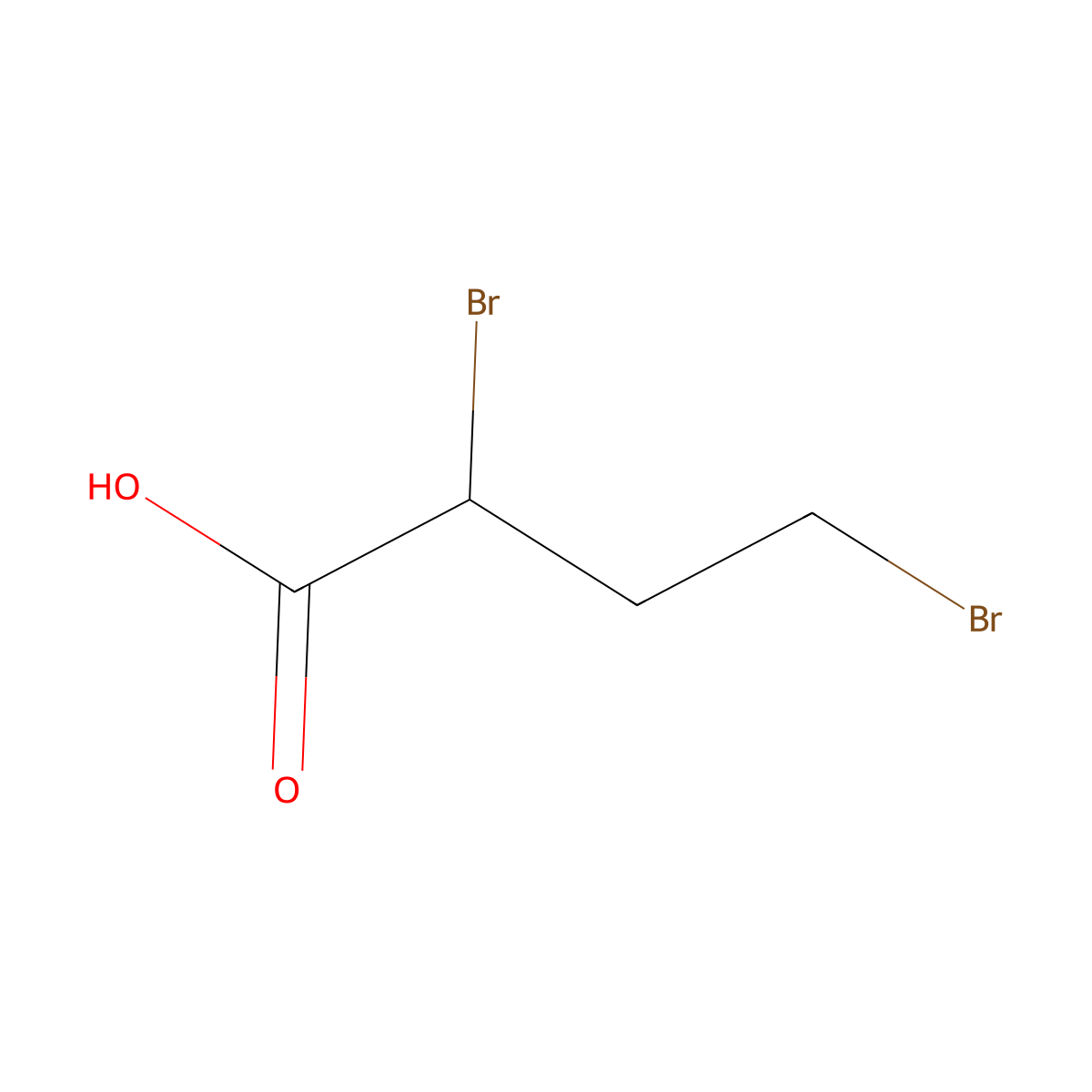 2,4-Dibromobutanoic acid molecular structure, CAS 63164-16-9