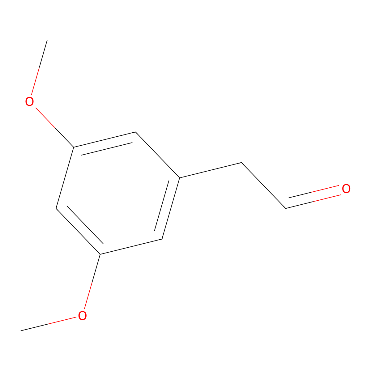 (3,5-Dimethoxyphenyl)acetaldehyde molecular structure, CAS 63165-30-0