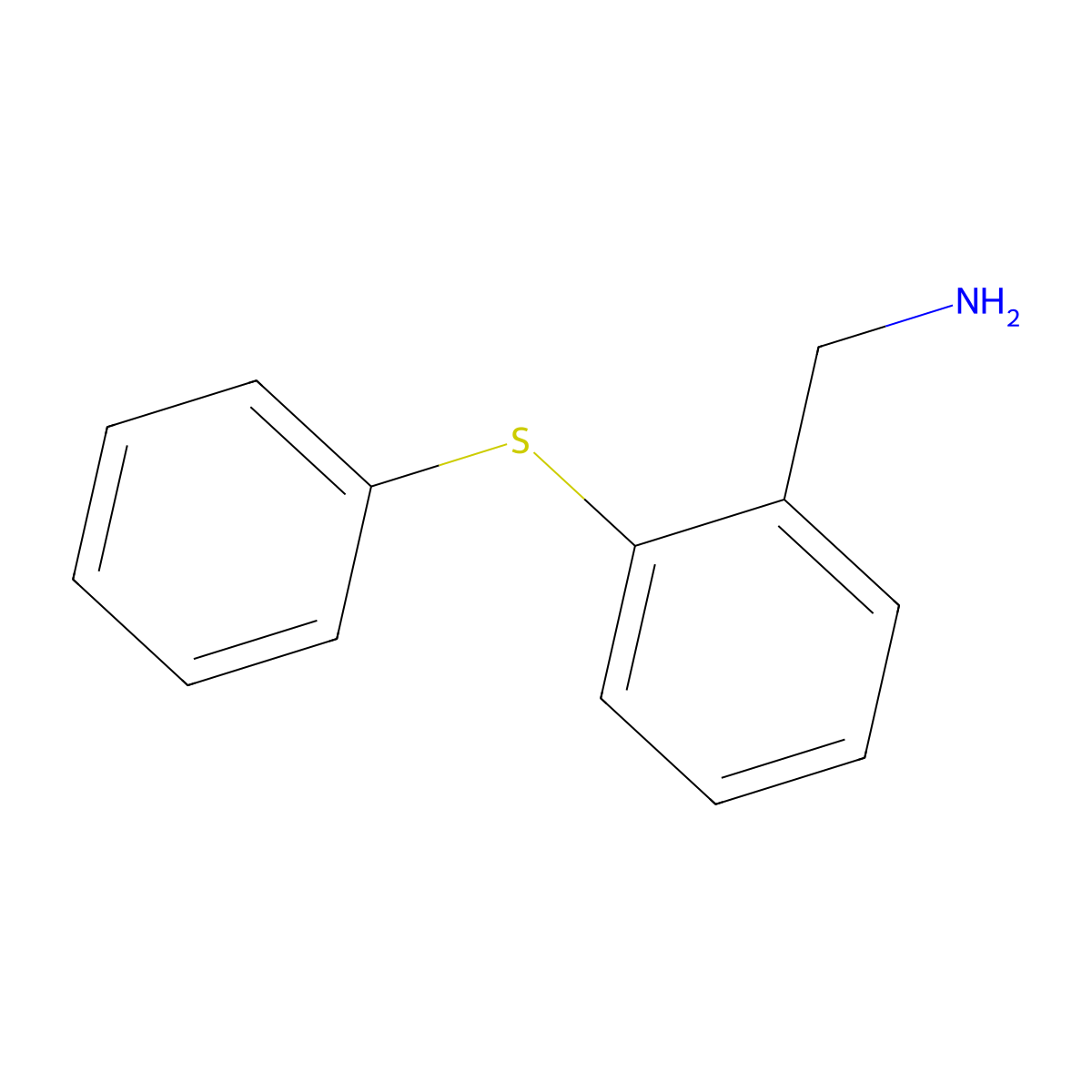 [2-(Phenylsulfanyl)phenyl]methanamine molecular structure, CAS 63167-04-4