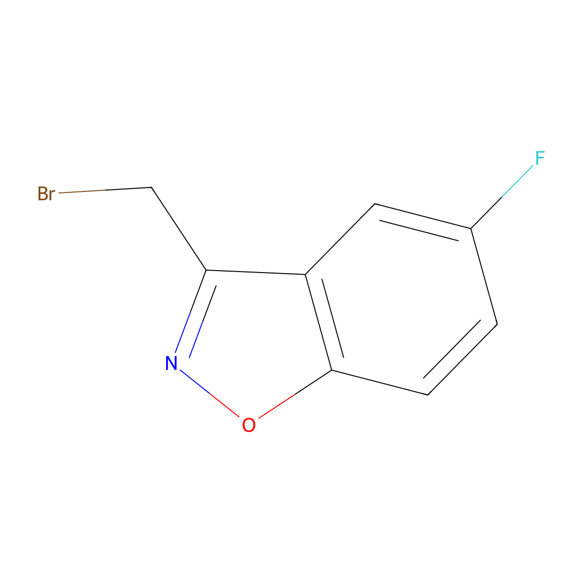 3-(Bromomethyl)-5-fluorobenzo[d]isoxazole molecular structure, CAS 63167-28-2