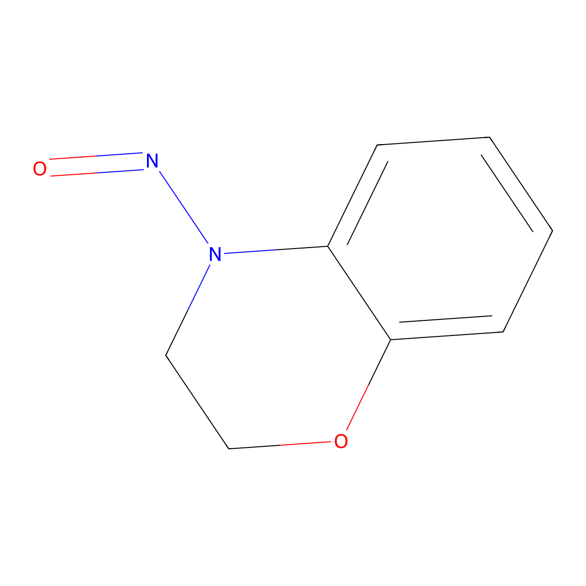 4-nitroso-3,4-dihydro-2H-benzo[b][1,4]oxazine molecular structure, CAS 63169-10-8