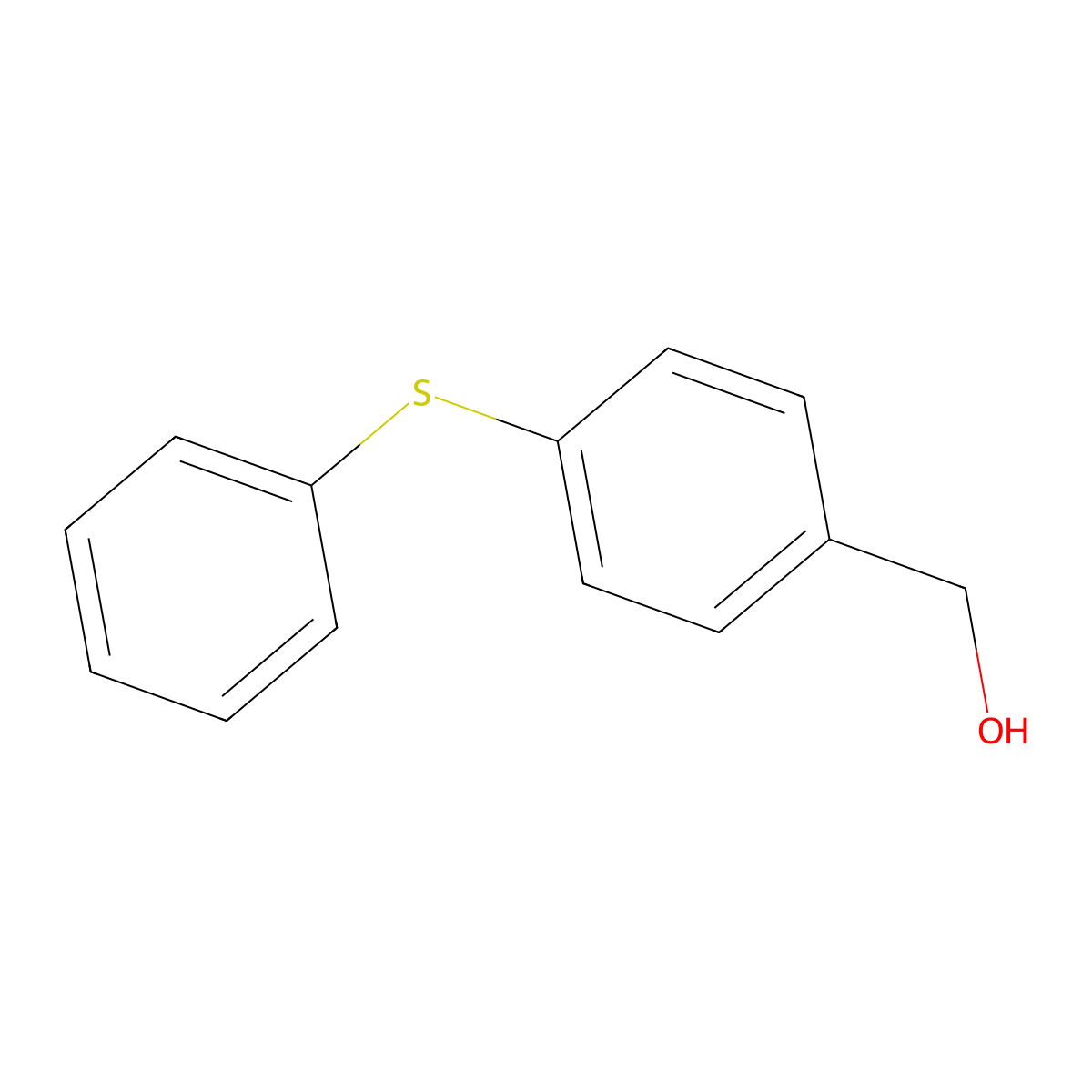p-(Phenylthio)benzyl alcohol molecular structure, CAS 6317-56-2