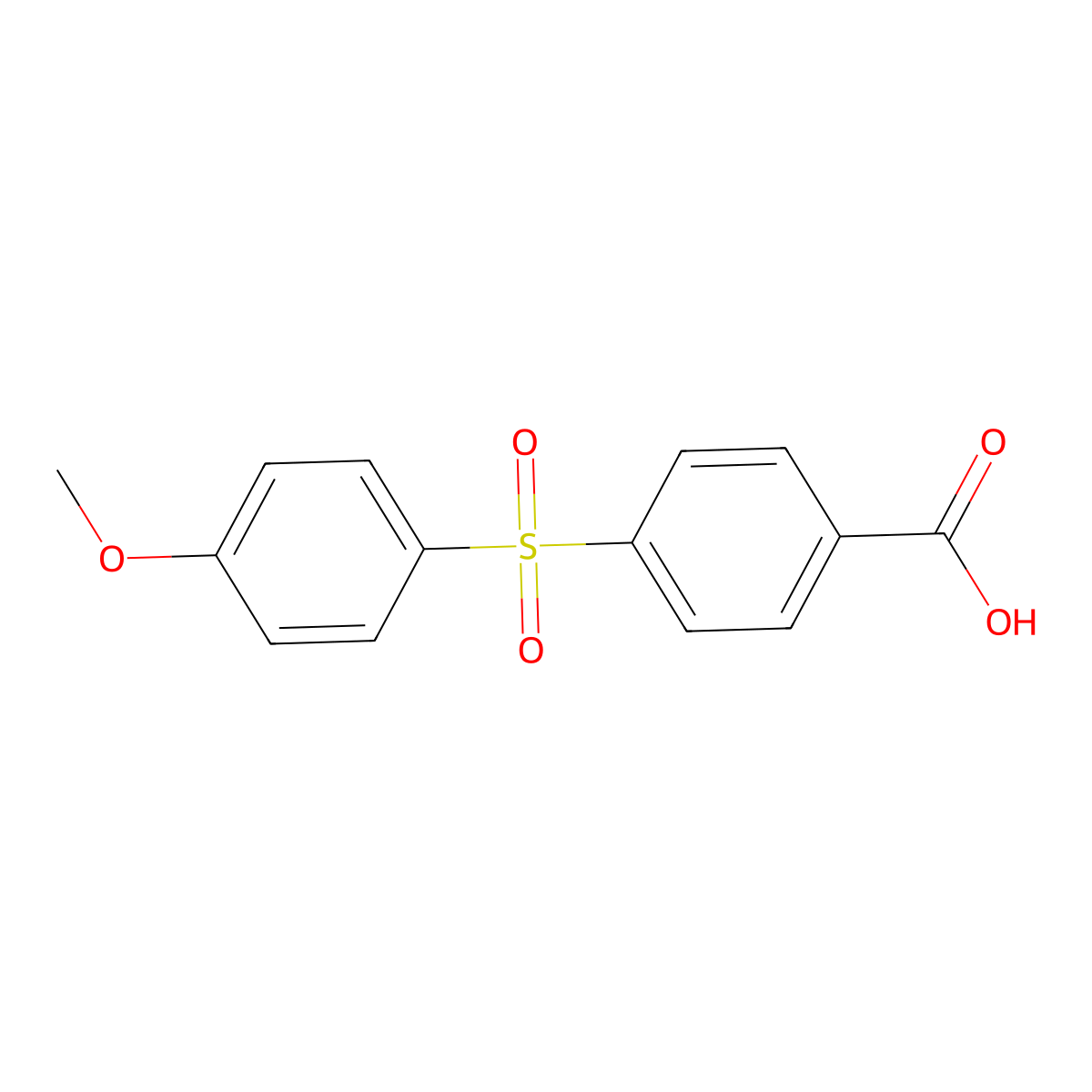 4-((4-Methoxyphenyl)sulfonyl)benzoic acid molecular structure, CAS 6317-62-0