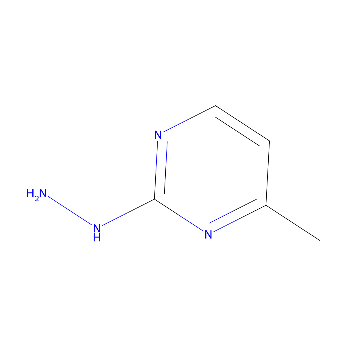 2-Hydrazinyl-4-methylpyrimidine molecular structure, CAS 63170-77-4