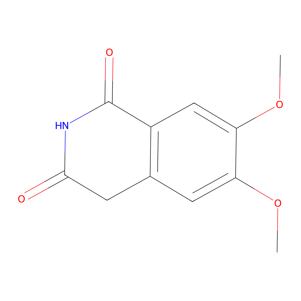6,7-Dimethoxyisoquinoline-1,3(2H,4H)-dione molecular structure, CAS 63177-14-0