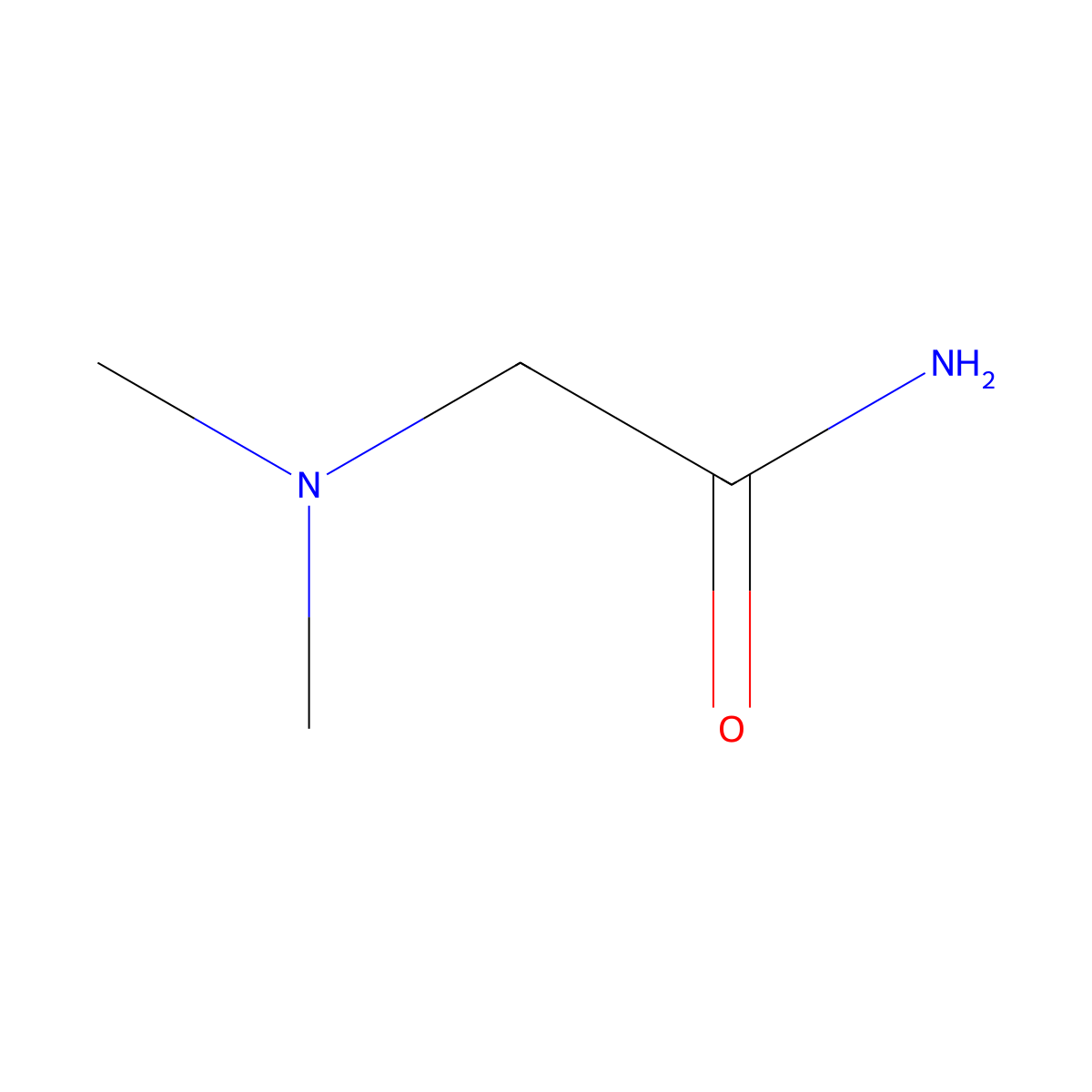 2-(Dimethylamino)acetamide molecular structure, CAS 6318-44-1