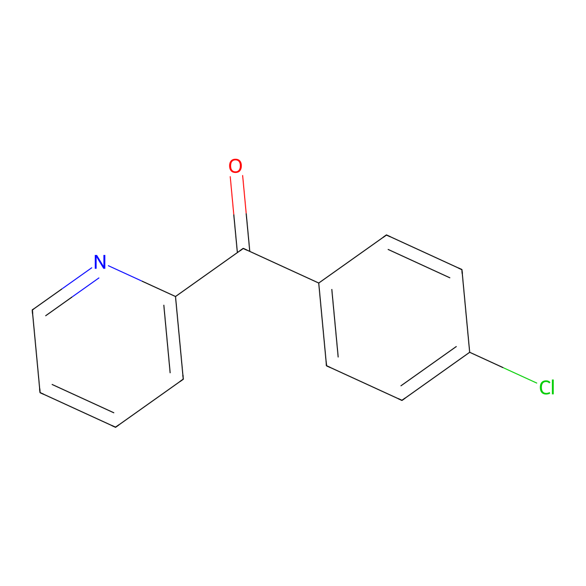 2-(4-Chlorobenzoyl)pyridine molecular structure, CAS 6318-51-0