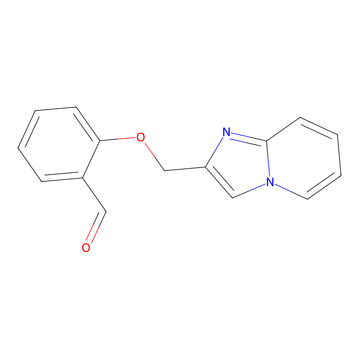2-({Imidazo[1,2-a]pyridin-2-yl}methoxy)benzaldehyde molecular structure, CAS 631858-40-7