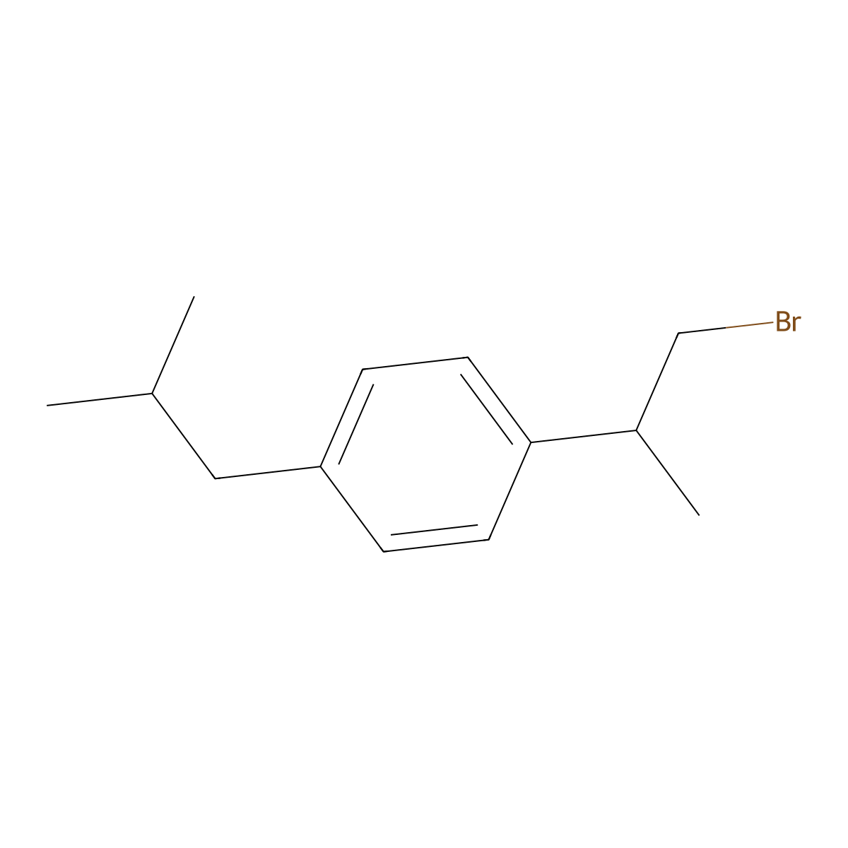 1-(1-Bromopropan-2-yl)-4-isobutylbenzene molecular structure, CAS 63189-62-8