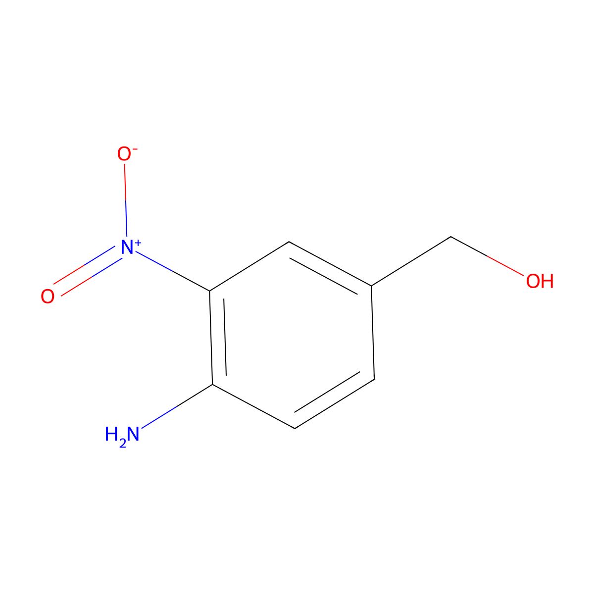 (4-Amino-3-nitrophenyl)methanol molecular structure, CAS 63189-97-9