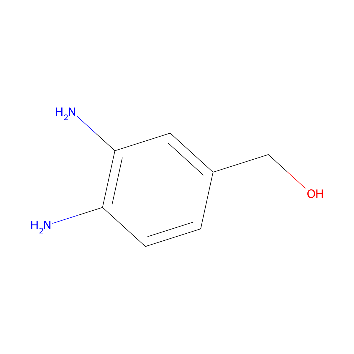 (3,4-Diaminophenyl)methanol molecular structure, CAS 63189-98-0