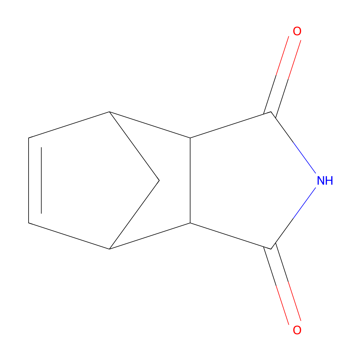 5-Norbornene-2,3-dicarboximide, exo- molecular structure, CAS 6319-06-8