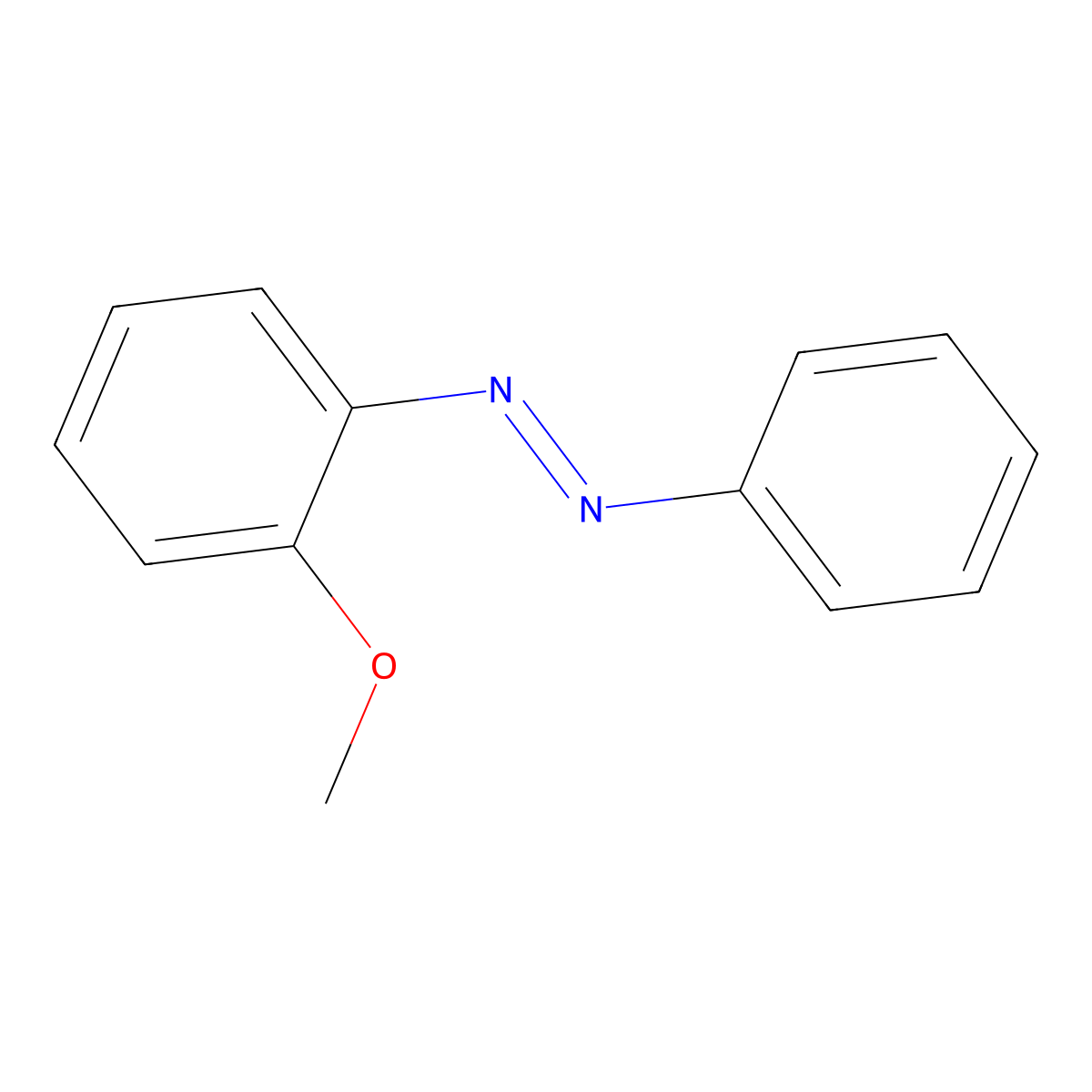 (2-Methoxyphenyl)phenyldiazene molecular structure, CAS 6319-21-7