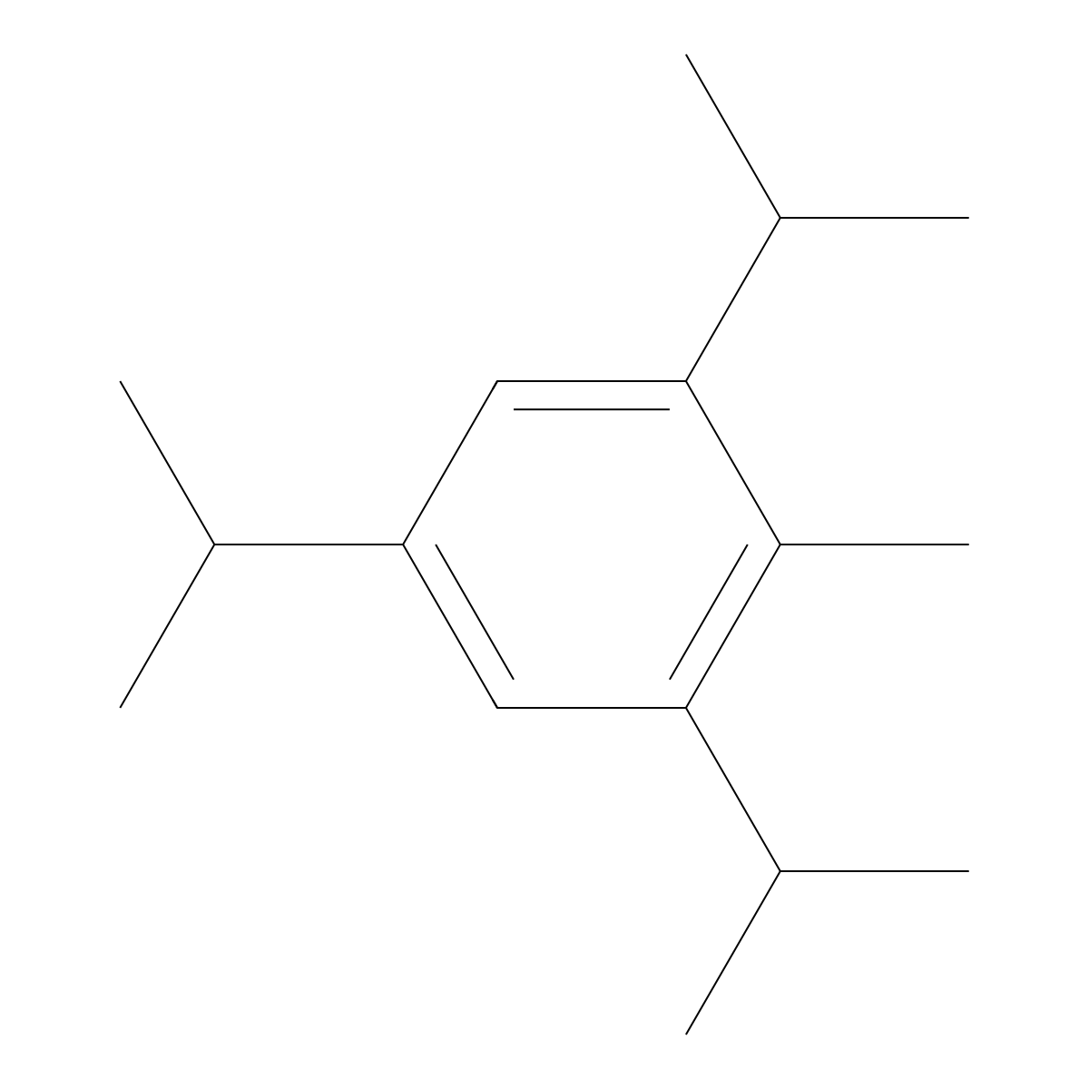 1,3,5-Triisopropyl-2-methylbenzene molecular structure, CAS 6319-85-3