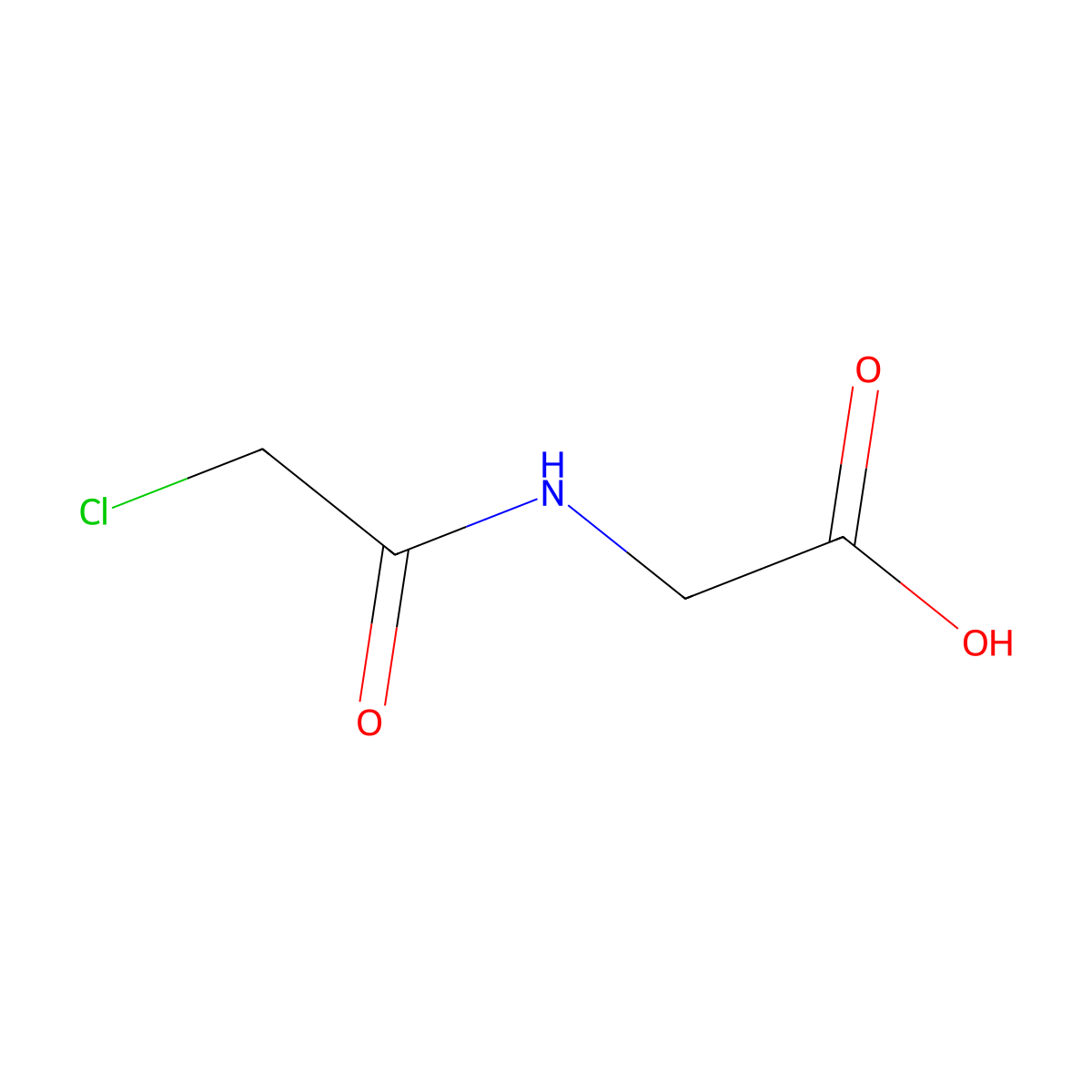 N-Chloroacetylglycine molecular structure, CAS 6319-96-6