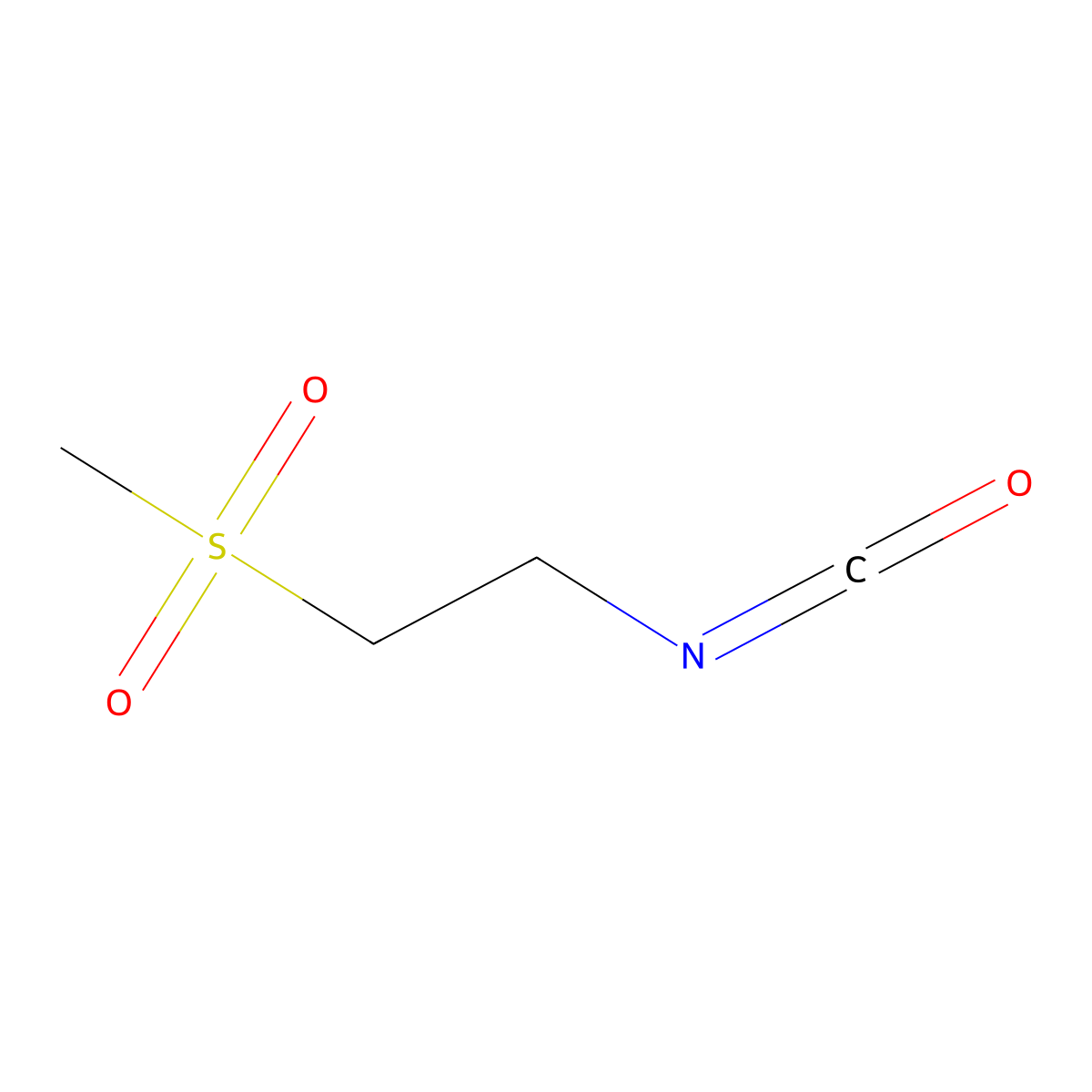 1-Isocyanato-2-methanesulfonylethane molecular structure, CAS 631912-32-8