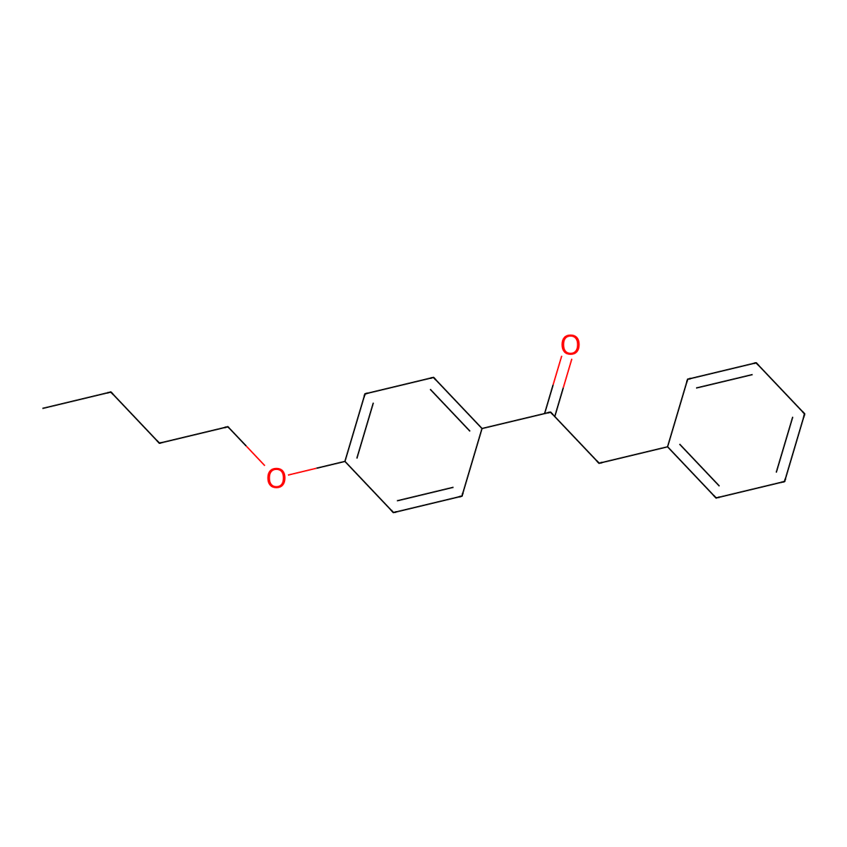 1-(4-Butoxyphenyl)-2-phenylethanone molecular structure, CAS 63192-19-8