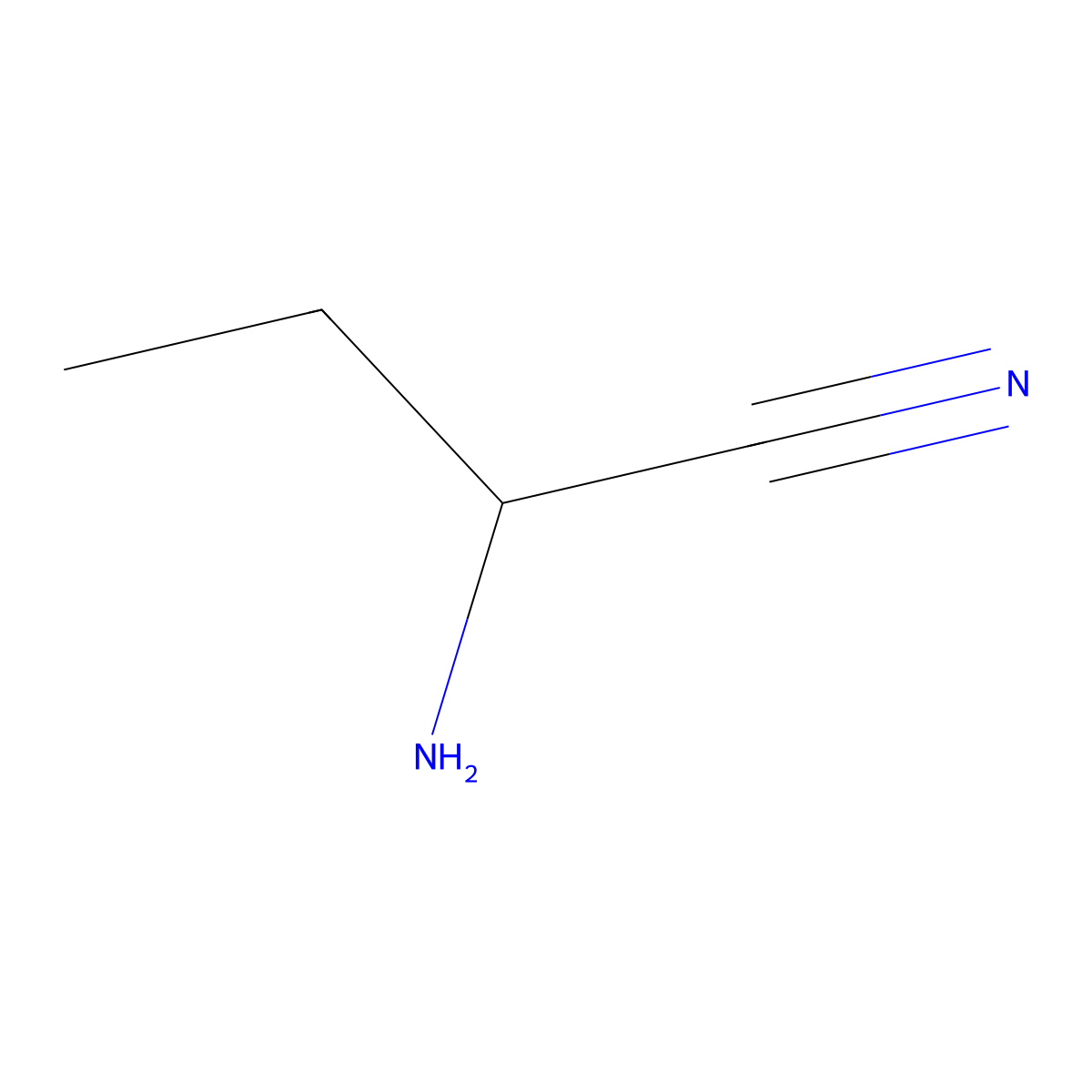 (2S)-2-aminobutanenitrile molecular structure, CAS 631921-68-1