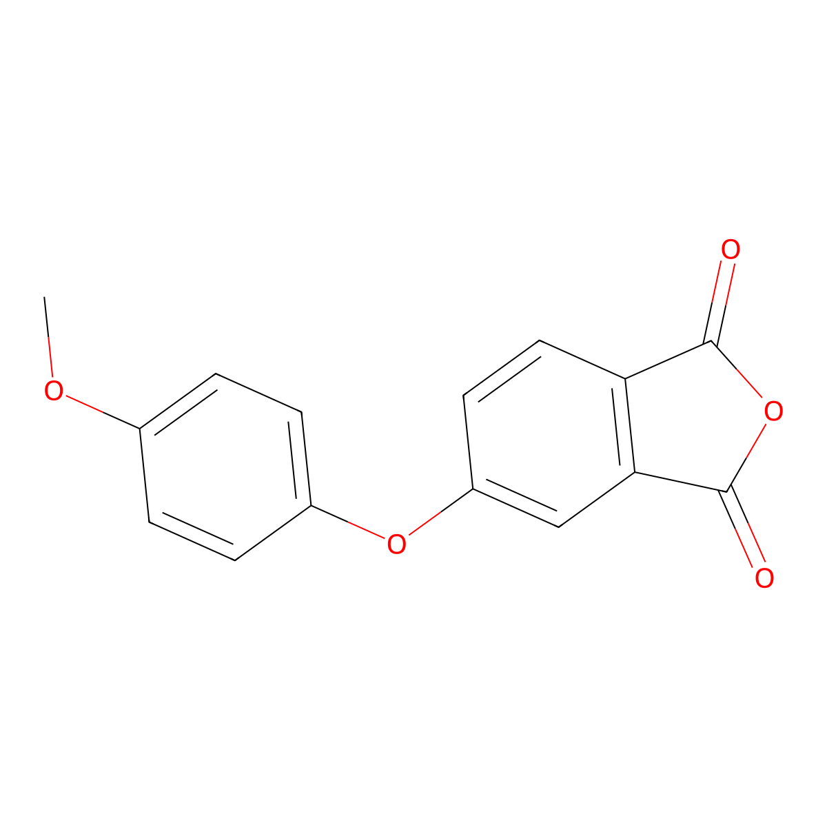 5-(4-Methoxyphenoxy)isobenzofuran-1,3-dione molecular structure, CAS 63196-11-2