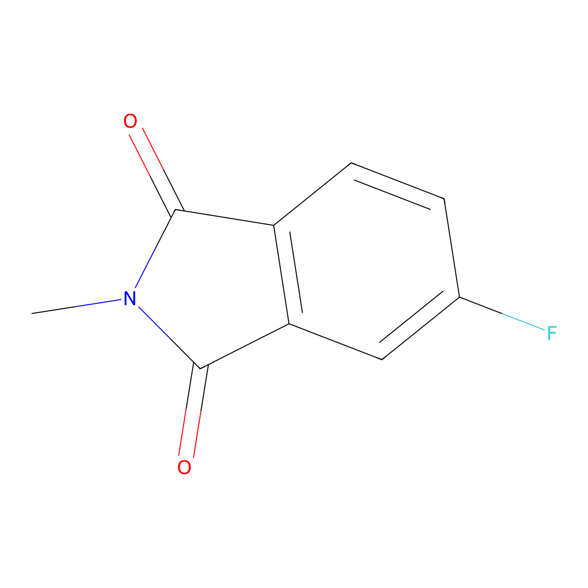 1H-Isoindole-1,3(2H)-dione, 5-fluoro-2-methyl- molecular structure, CAS 63196-44-1