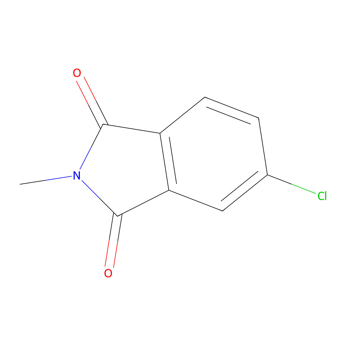 N-methyl-4-chlorophthalimide molecular structure, CAS 63197-17-1