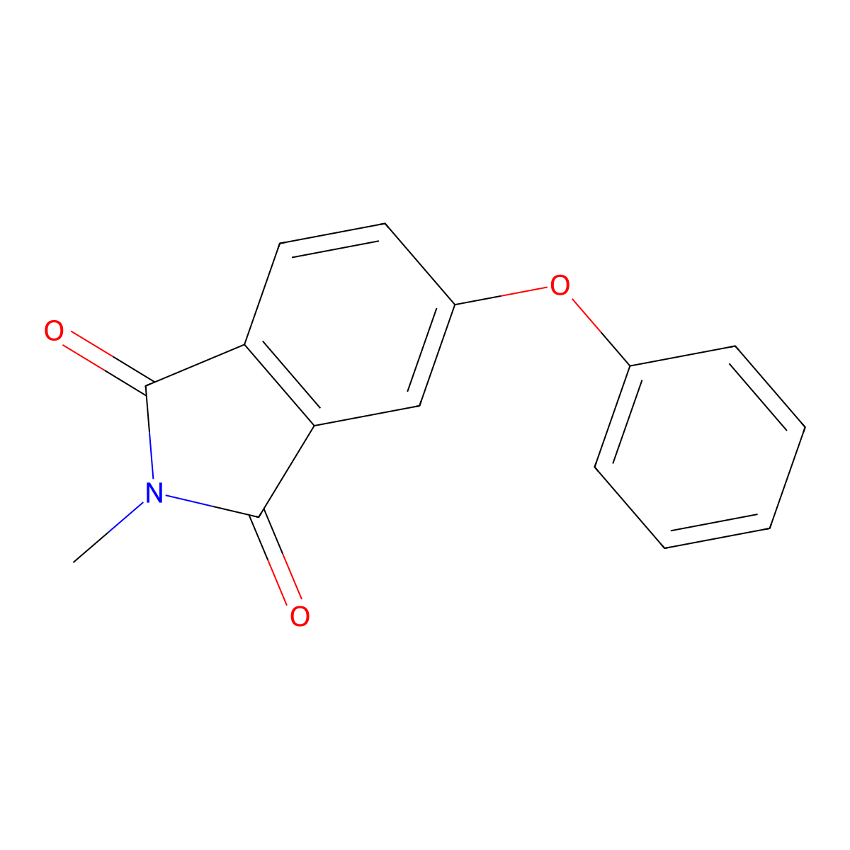 2-Methyl-5-phenoxyisoindole-1,3-dione molecular structure, CAS 63197-24-0