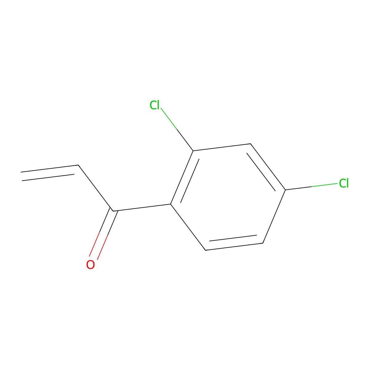 1-(2,4-Dichlorophenyl)prop-2-en-1-one molecular structure, CAS 63198-77-6
